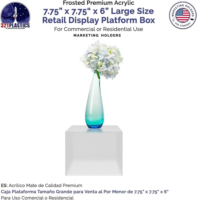 Acrylic Display Box Counter Retail Merchandise Storage Bin No Lid - Image 4