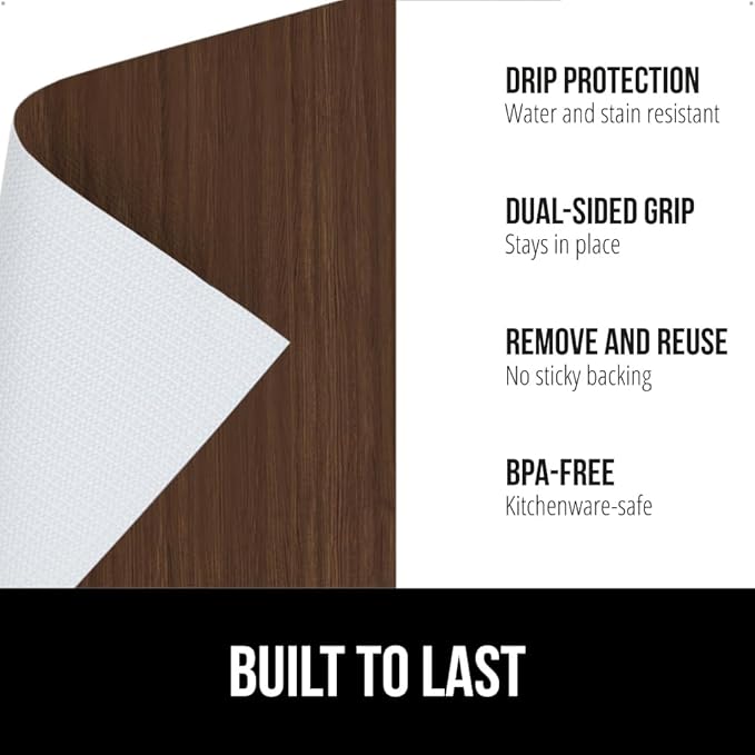 GORILLA GRIP DripGuard Shelf Liner, Non-Adhesive Drawer and Kitchen Cabinet - Image 2