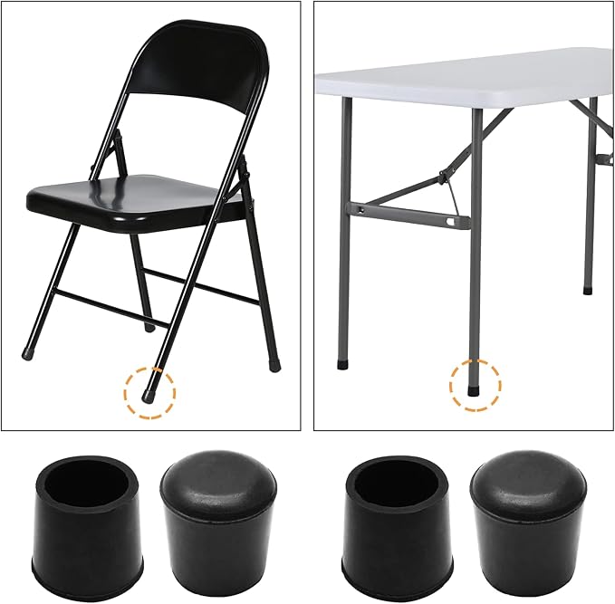 Piutouyar Round PVC Rubber Furniture Covers, 19mm / 3/4 Inches Table Chair Leg - Image 6
