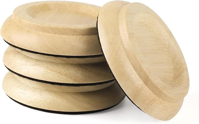 Upright Piano Caster Cups, by Unknown