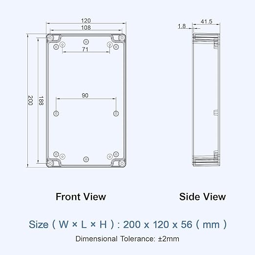 LeMotech Junction Box with Clear Cover IP65 Waterproof Project Box Dustproof - Image 8