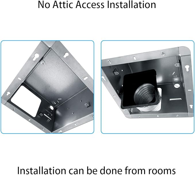 Tech Drive Bathroom fan 110 CFM, 1.5Sone No Attic access Needed Installation - Image 4