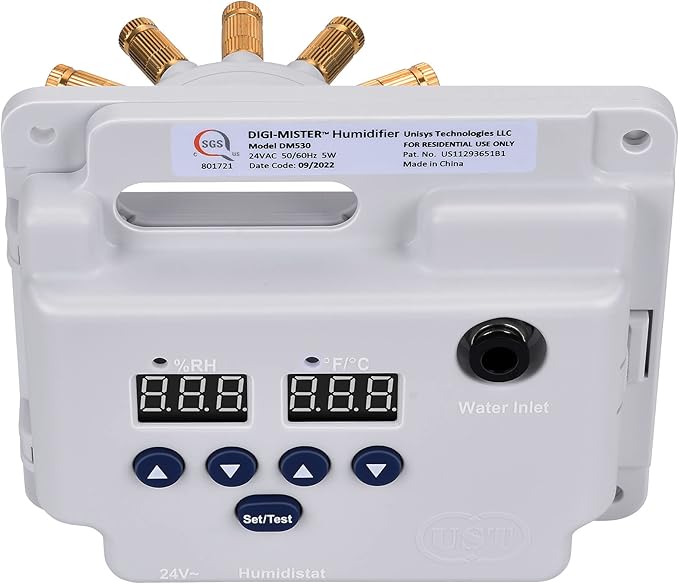 Evaporative Duct Mount Whole House Furnace Humidifier, Atomizing Cool Mist by Unknown