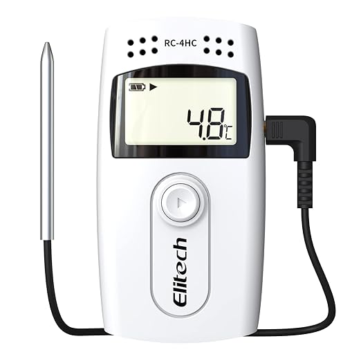 Elitech Digital Temperature Humidity Data Logger Medical Refrigerator by Elitech