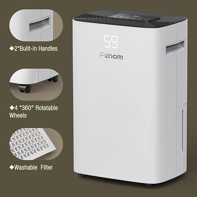 4500 Sq. Ft Dehumidifier with Drain Hose - Image 6