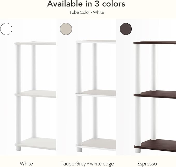 Homes: Inside + Out Apexa Modern 3-Tier Wide Shelving Units, Collectibles - Image 4