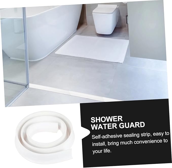2m Shower Accessories for Bathroom Silicone Water Retaining Strip Sealing Strip - Image 9