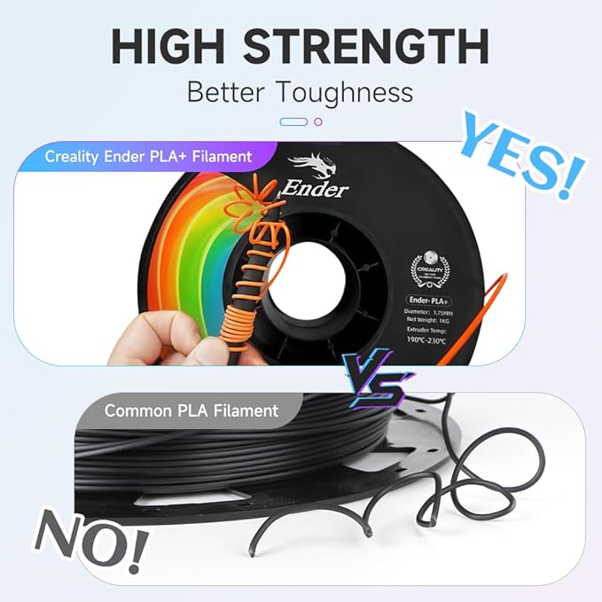 Creality 3D Printer Filament, PLA Plus Filament 1.75mm Deep Pink, PLA Pro - Image 5
