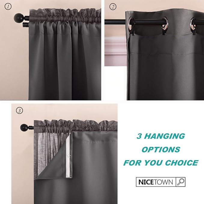 NICETOWN Multifunction Blackout Curtain Liners - Image 3