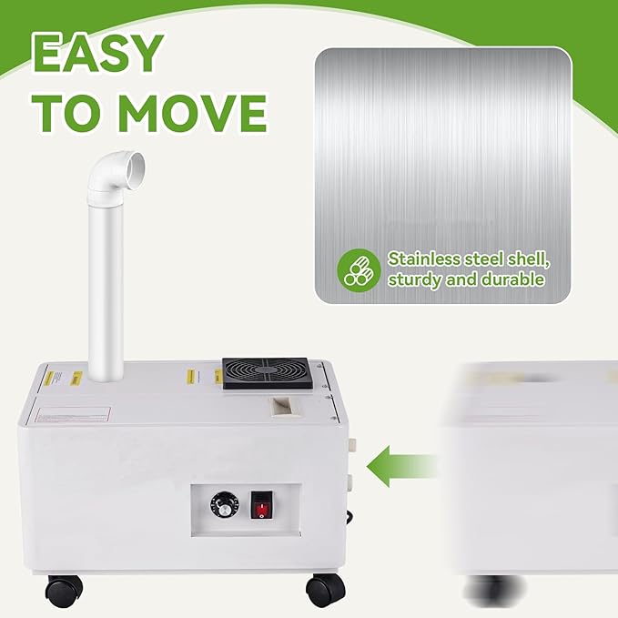Cool Humidifier 3000ml/Hour Commercial Grade, Auto-Fill Water Tank & Stainless - Image 5