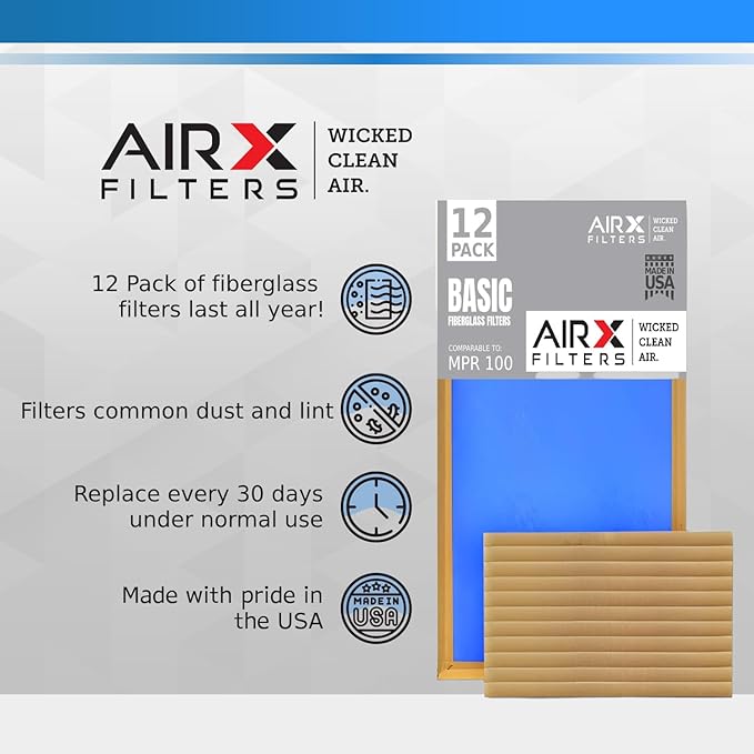 20x30x1 Air Filter Comparable to MPR 100 Basic Economy Furnace Filters - Image 4
