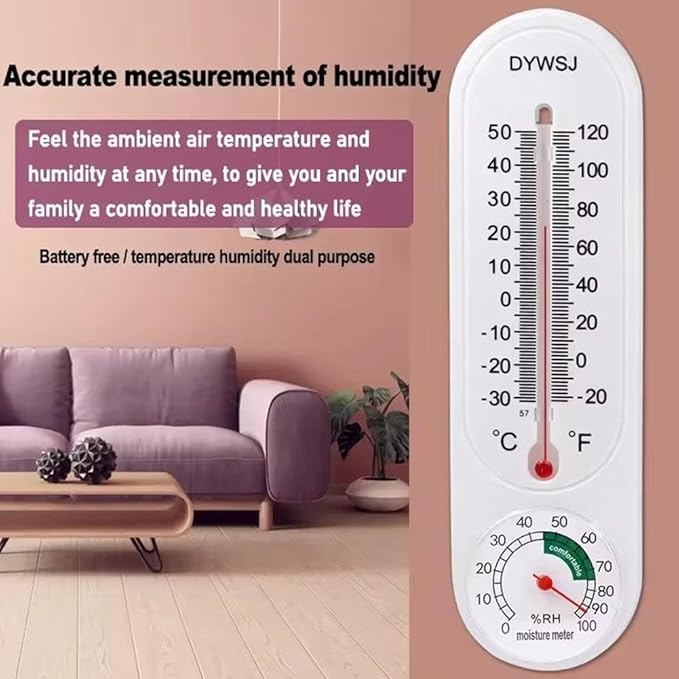 Outdoor/Indoor Thermometer Hygrometer, Humidity Meter, Thermometer, Temperature - Image 3