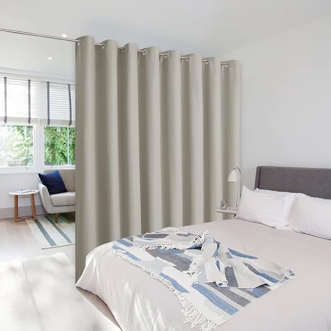 NICETOWN Noise Reducing Room Dividers Curtains Screens, Wide Width Grommet Top by NICETOWN
