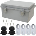 MAKERELE Gray Plastic Waterproof Electrical Box Outdoor, IP67 ABS by MAKERELE
