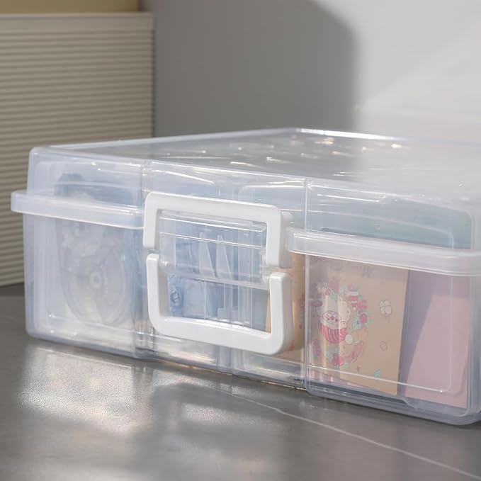novelinks Transparent 4" x 6" Photo Organizers and Photo Storage Box - Image 7