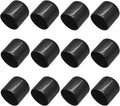 12Pcs Round Rubber End Caps 1 Inch ID Vinyl Flexible Bolt Chair Foot Covers by Bonsicoky