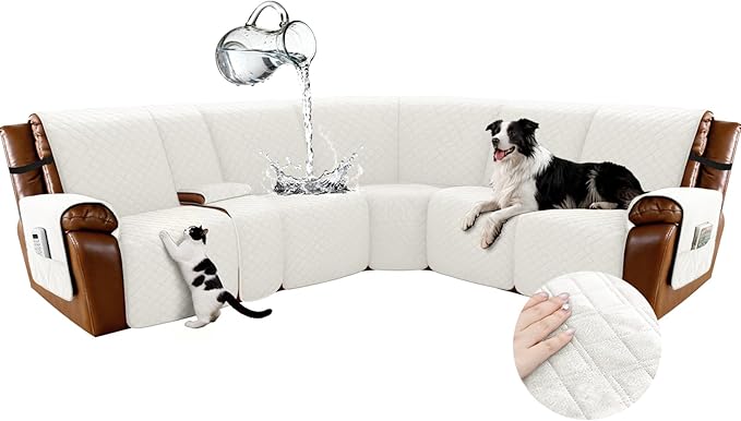 Arfntevss Waterproof Recliner Sectional Couch Covers by Arfntevss