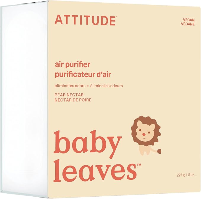 ATTITUDE Baby Air Purifier, Activated Carbon Freshener, Odor Remover, Plant and by ATTITUDE