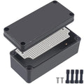 Junction Box, IP67 Waterproof ABS Black Project Box by Otdorpatio