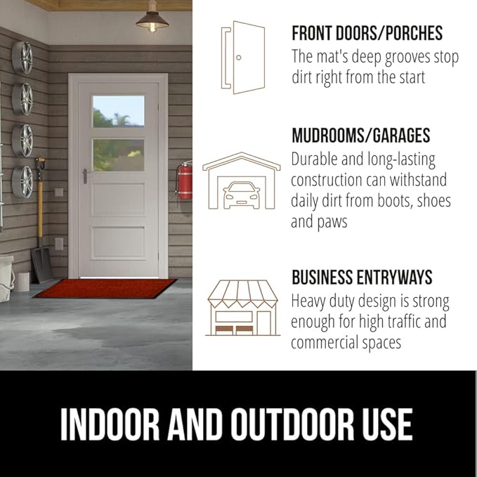 GORILLA GRIP Waterproof Traffic Guard Door Mat, 2 Pack Heavy Duty Entryway Mats - Image 7