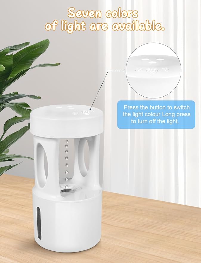 Anti Gravity Humidifier with Night Light, Drip Drop Humidifier - Image 5