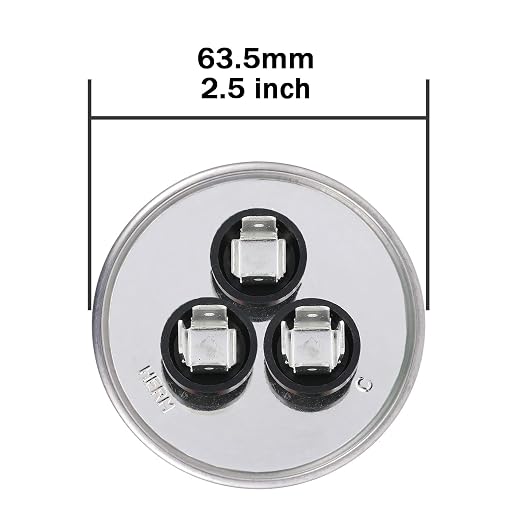 VEXUNGA 50/5uF AC Capacitor 50 5 uF MFD 370/440/450 VAC CBB65B Dual Run Start - Image 3