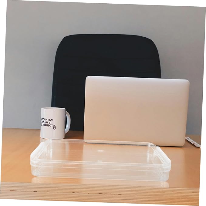 Flat Transparent Document Storage Box Pet File Organizer - Image 3
