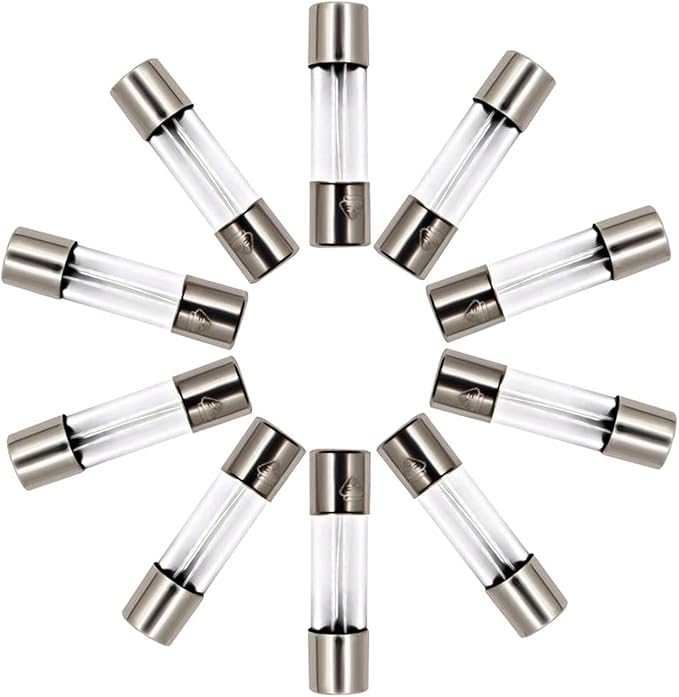 SIXQJZML 10 Pack F2AL Fast-Blow Fuse 2A 2amp 125V Glass Fuses 0.2 x 0.78 inch / - Image 5