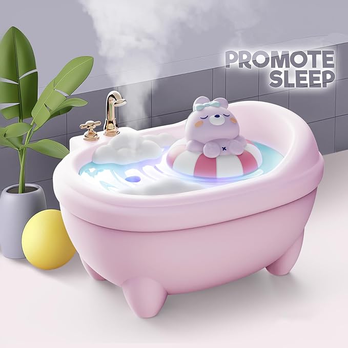 Cute Pink Mini Humidifier for Bedroom & Office, Top Fill 0.34L, Cool Mist - Image 6