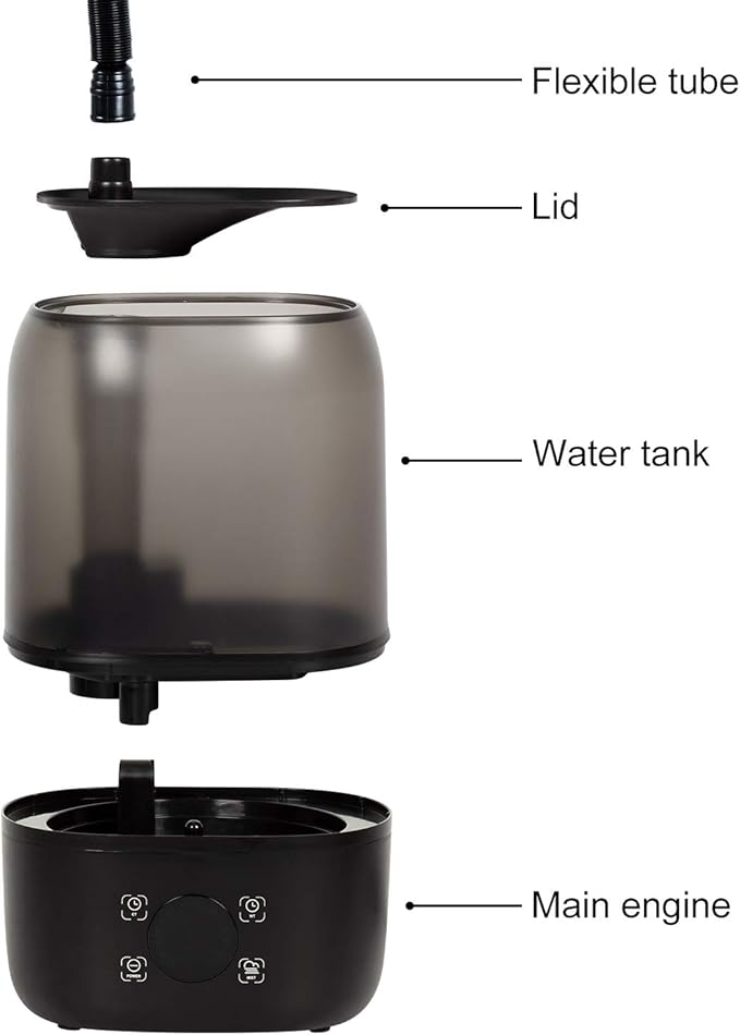 REPTI ZOO 4L Reptile Fogger Mister Tank, Terrariums Digital Tank Timing - Image 4
