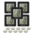KETOTEK 5 Pack Digital Hygrometer Indoor Thermometer Mini Temperature and by KETOTEK