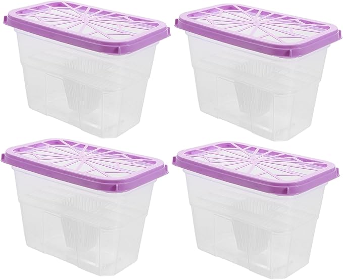 PRETYZOOM 4pcs Moisture Absorber Box Reusable Storage Case by PRETYZOOM