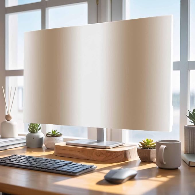 Modern Khaki White Ombre Indoor TV Cover, Elastic TV Screen Protector - Image 5