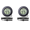 Veanic 2-Pack Mini Digital Round Hygrometer Thermometer Gauge by BuynowonVeanic