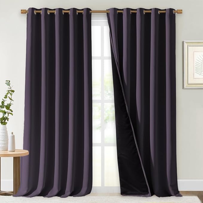 NICETOWN Full Shading Curtains for Windows, 62 inches W x 95 inches L, Super by NICETOWN