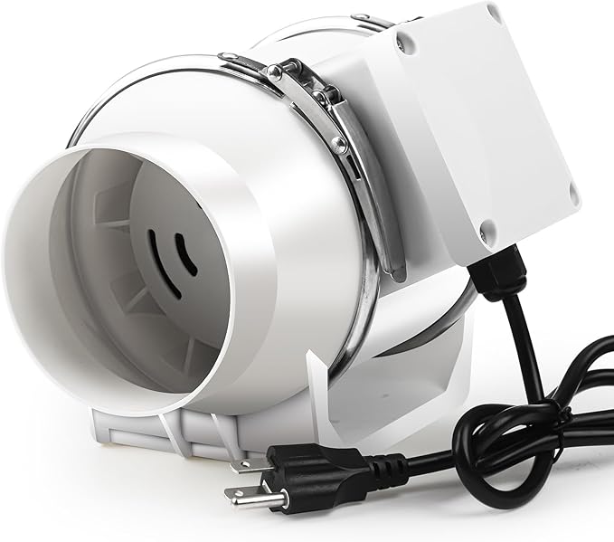 Duct Fan, 6 Inch Inline Fan 390 CFM Duct Fans, Inline Ventilation Exhaust by Gaciban