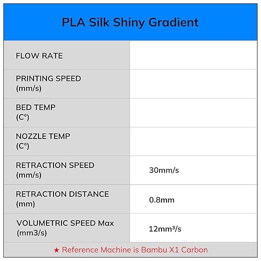 AMOLEN Silk Shiny Gradient PLA 4KG 3D Printer Filament Bundle, Sparkle Gradient - Image 8
