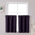 Chyhomenyc Short Kitchen Curtains 30 Inch Length, Small Kitchen Curtain Rod by Chyhomenyc