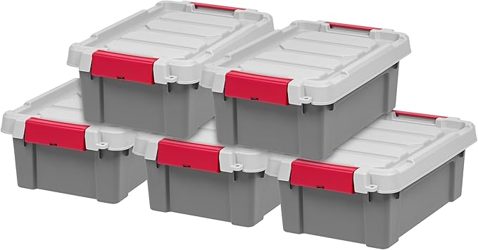IRIS USA 3 Gallon Lockable Storage Totes by IRISUSA
