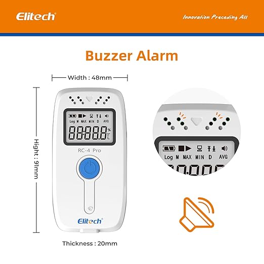 Elitech Digital Temperature Humidity Data Logger Medical Refrigerator - Image 4