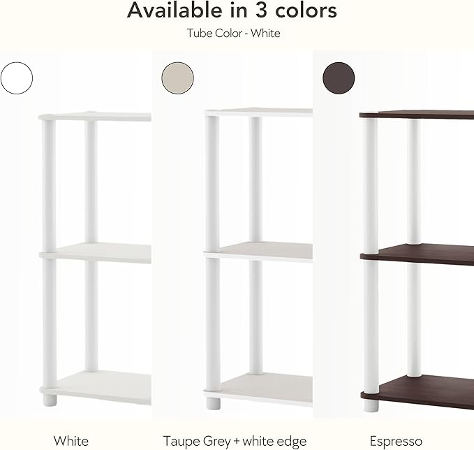 Homes: Inside + Out Apexa Modern 4-Tier Wide Shelving Units, Collectibles - Image 4