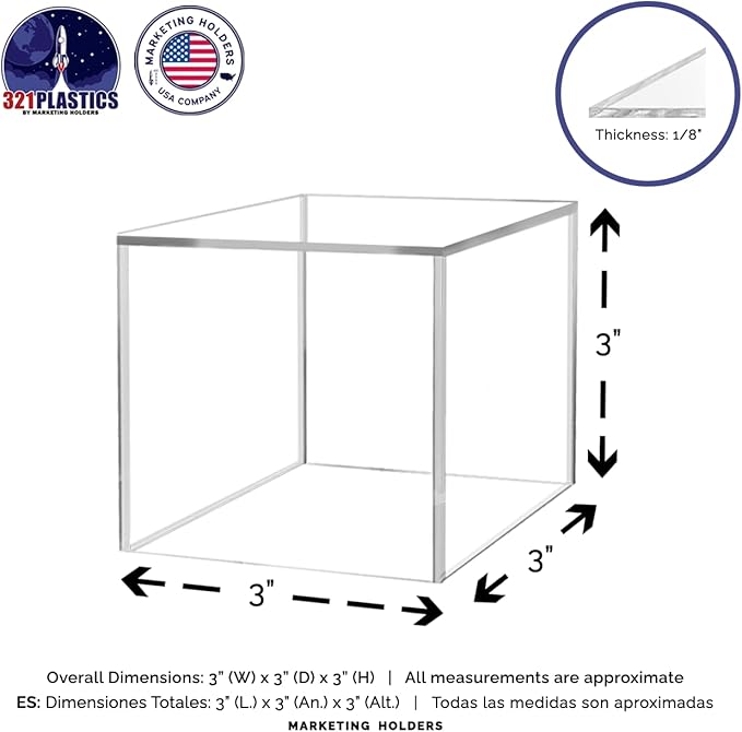 3 Inch Acrylic Display Riser Box - Image 7
