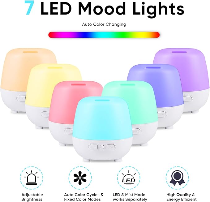 HAPPTWS 220ml Essential Oil Diffuser, Upgraded Diffusers - Image 4