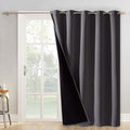NICETOWN Total Shade Patio Door Curtain, Heavy-Duty Full Light Shading Sliding by NICETOWN