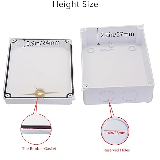 Junction Box Dustproof Waterproof IP65 ABS Plastic Electrical Boxes, Indoor & - Image 4