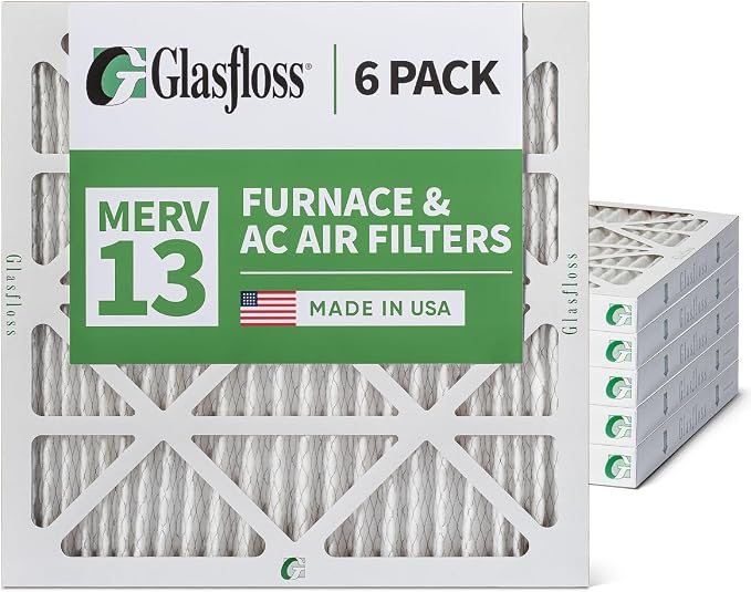 Glasfloss 20x20x2 MERV 13 AC & Furnace 2" Depth Air Filters. Box of 6. Actual - Image 5