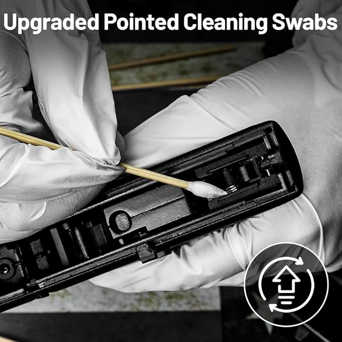 500PCS 6" Gun Cleaning Swabs in Storage Box - Image 3