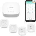 YoLink Water Leak Starter Kit: Hub + 4 Leak Sensor 1, LoRa Long-Range, by YoLink