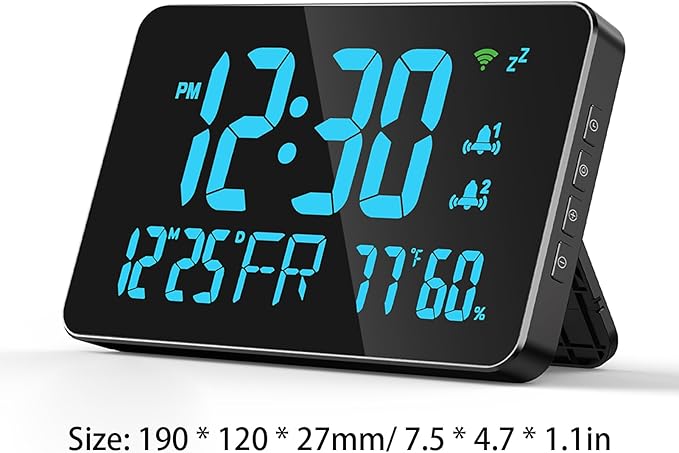 for Tuya WiFi Temperature Humidity Clock, Large LED Display - Image 9