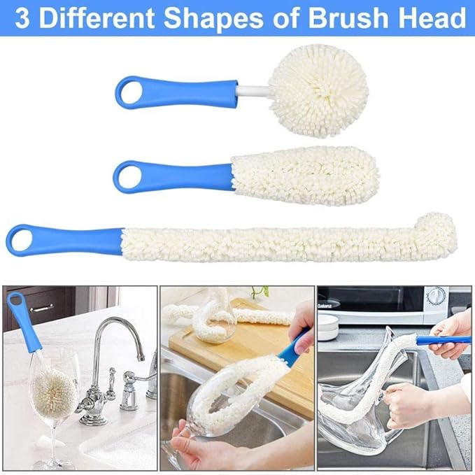 Wine Decanter Cleaning Brush, Wine Glass Cleaner Brush Wine Carafe Cleaner - Image 3